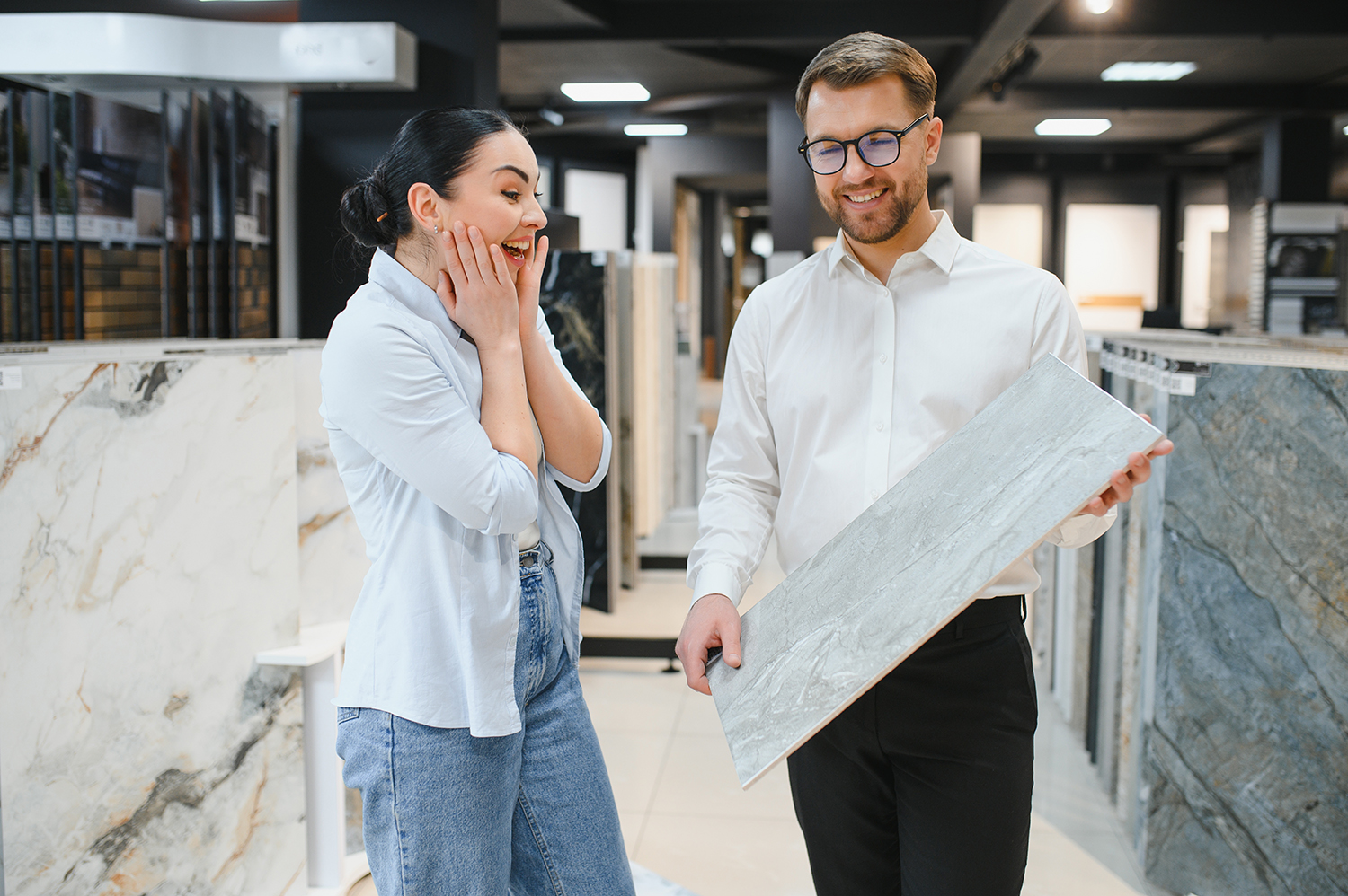 Beratung der Fliesen