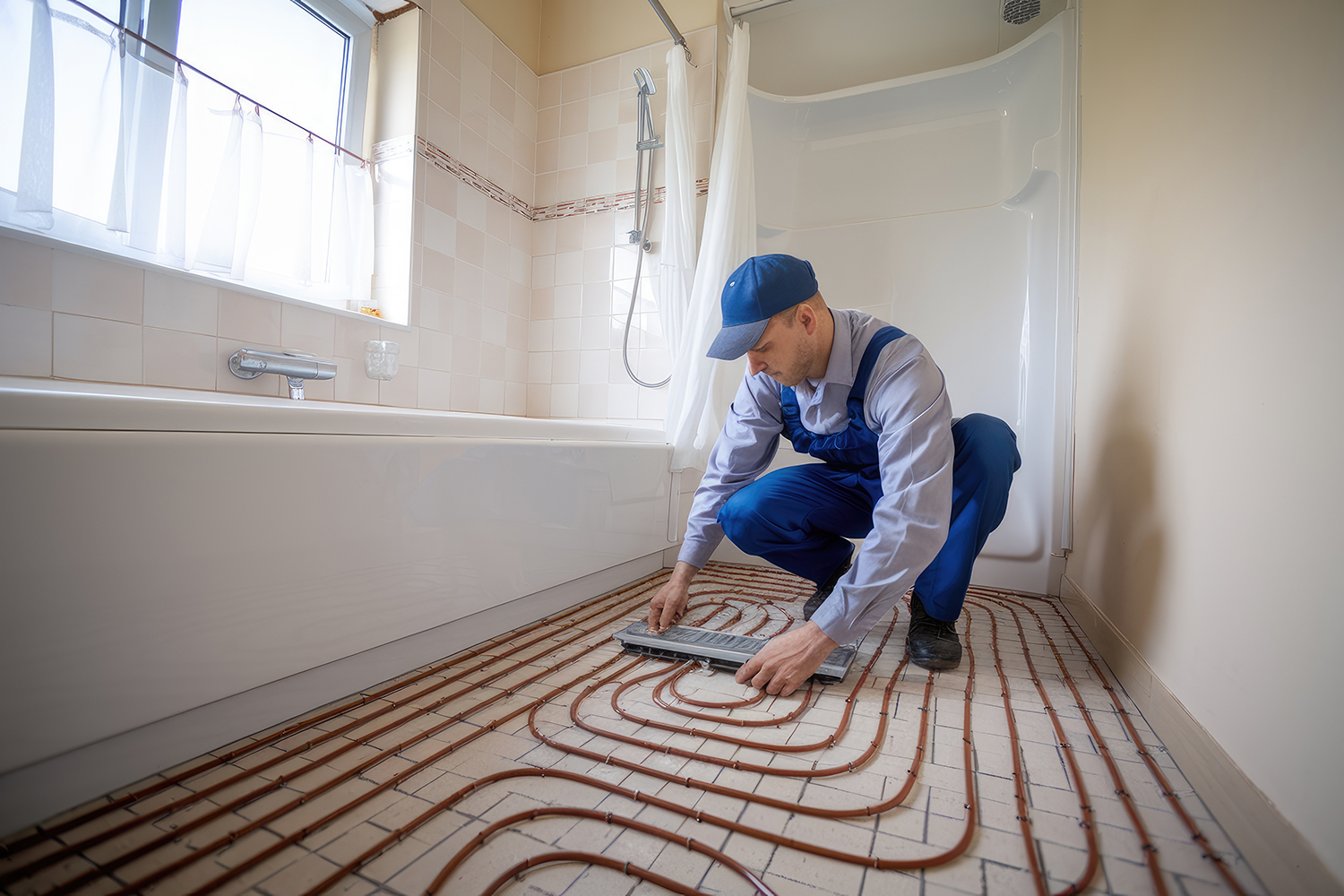 Fussbodenheizung verlegen